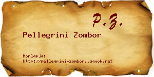 Pellegrini Zombor névjegykártya